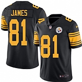 Nike Men & Women & Youth Steelers 81 Jesse James Black Color Rush Limited Jersey,baseball caps,new era cap wholesale,wholesale hats